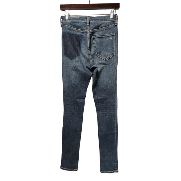 RAG & BONE WOMEN'S JEANS SIZE 25 DIVE HIGH RISE WAIST EDDY WASH SKINNY - Picture 2 of 11